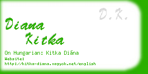 diana kitka business card